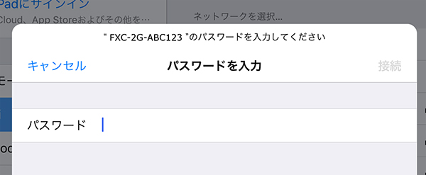 iOS 手順4 入力